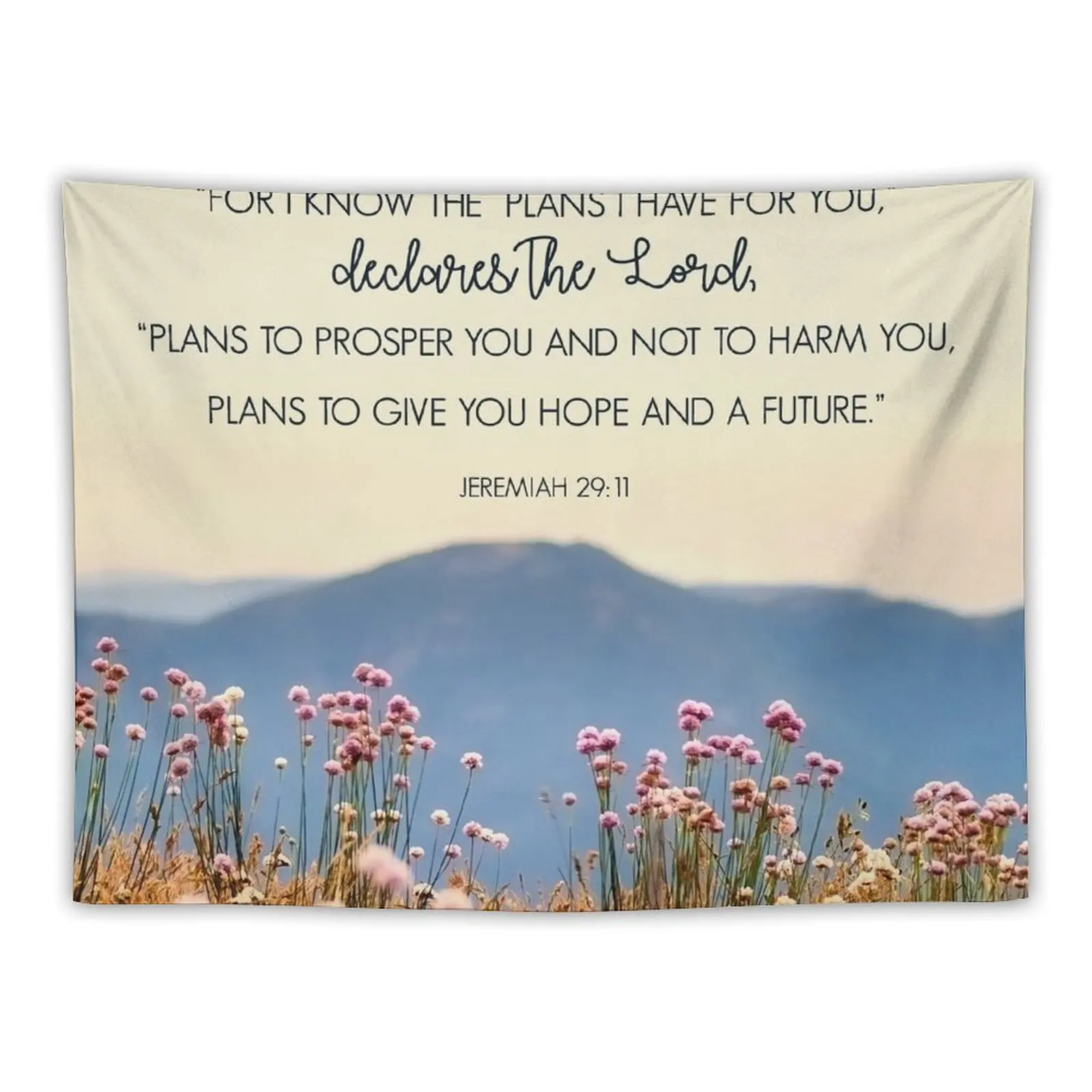 

Jeremiah 29:11 Tapestry Room Decoration Accessories Decoration Room Decor For Room Tapestry
