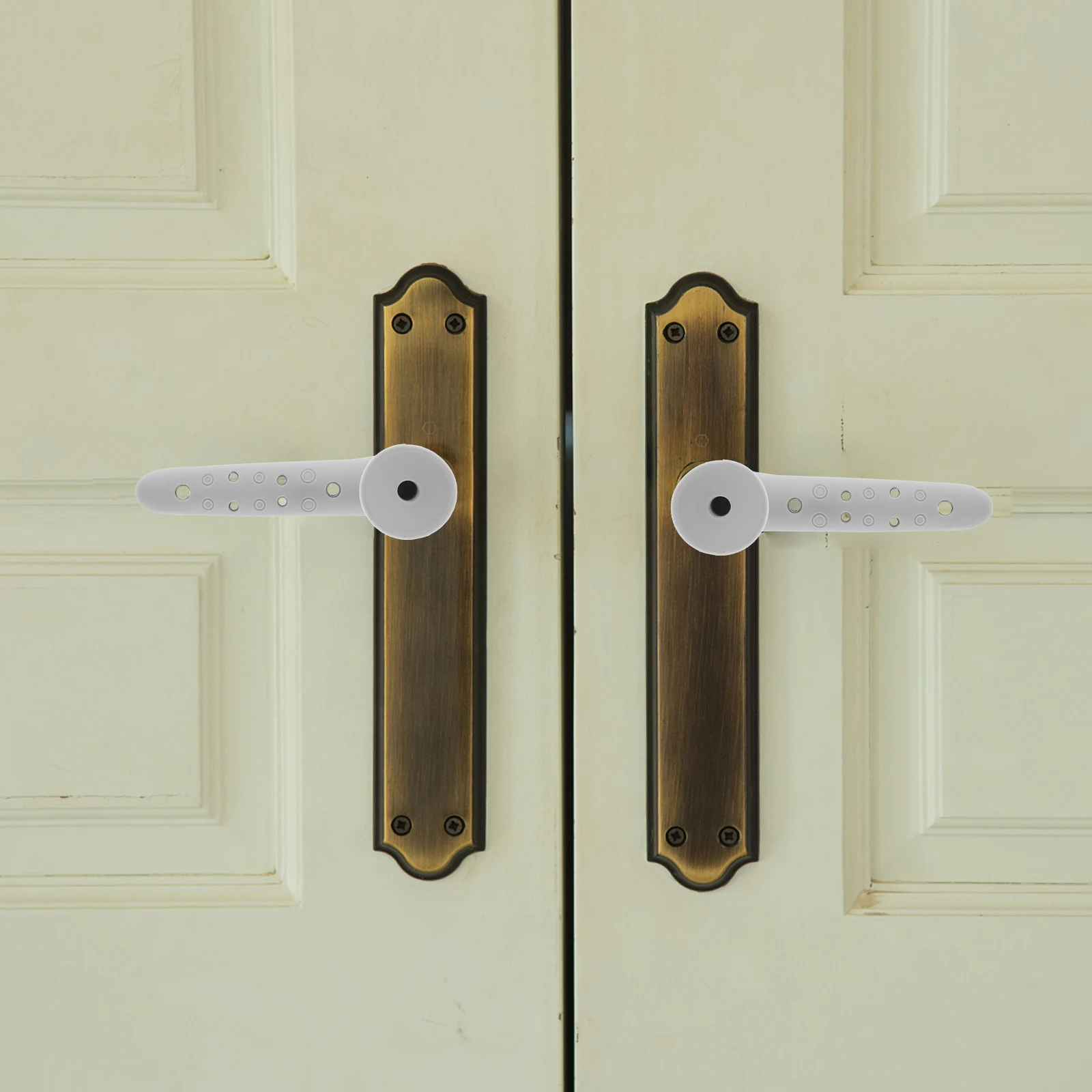 

4pcs Door Handle Protective Cover Thickened Soft Silicone Anti-Collision Wall Protector for Home Kitchen Bedroom door knob