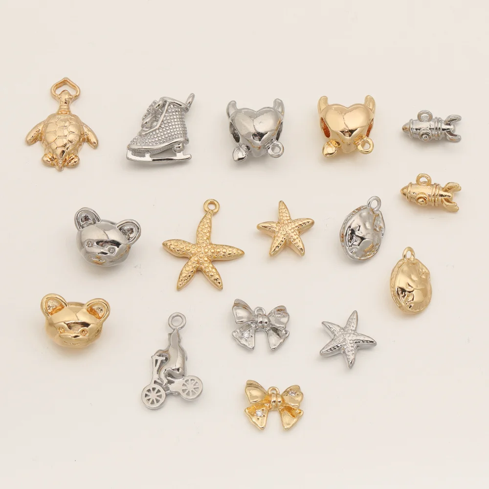 

Cordial Design 50Pcs Hand Made/Jewelry Findings & Components/Copper Pendant/Bracelets Accessories/Genuine Gold Plating #194355