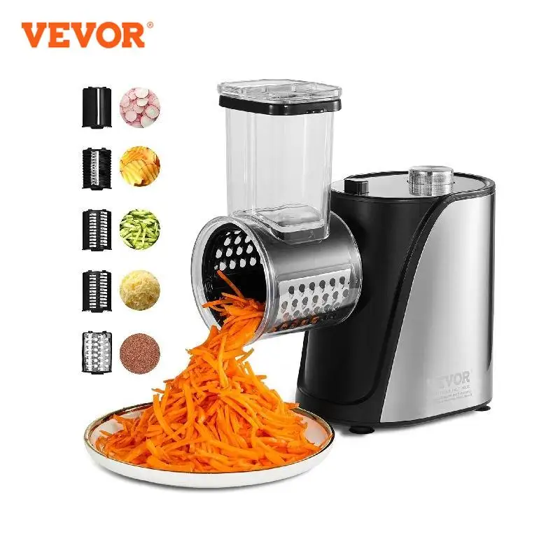 

VEVOR Electric Cheese Grater Detachable Electric Salad Maker For Home Kitchen Vegetable Slicer For Potato Cheeses Durable