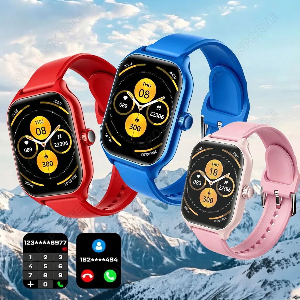 2026 Neue Mode Smartwatch für Herren Bluetooth-Anruf Wecker Benutzerdefiniertes Foto Gesundheits-Tracking-Uhr Intelligente Damen-Gesundheitsmonitor-Uhr HT30