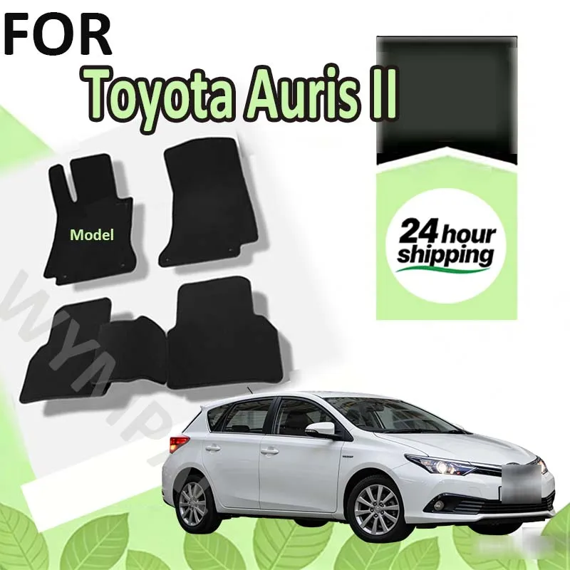 

Nylon Suede 3D Rubber Car Rugs for Toyota Auris II hatchback (2012-2018) -Black, Fit