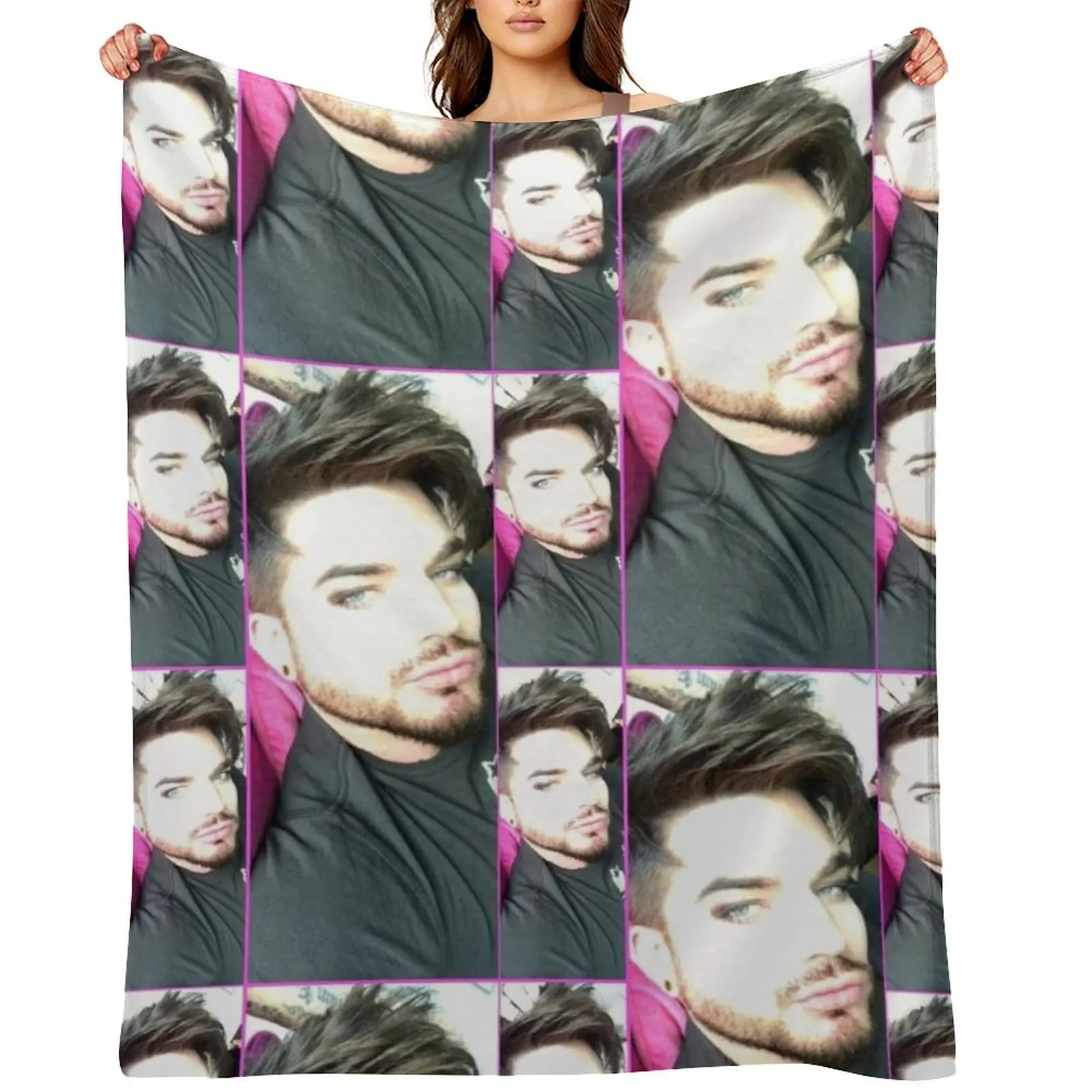 

Adam Lambert Flawless Throw Blanket Nap wednesday Personalized Gift Sofa Throw Blankets