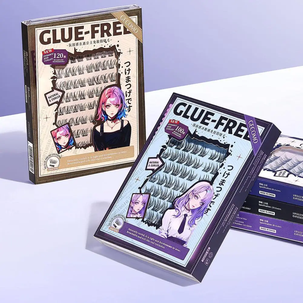 

Glue-free Lower Eyelashes Pack Clear Band Under Eye Lashes Soft Lower Eyelash Self Adhensive Manga Bottom Lashes Makeup Tools