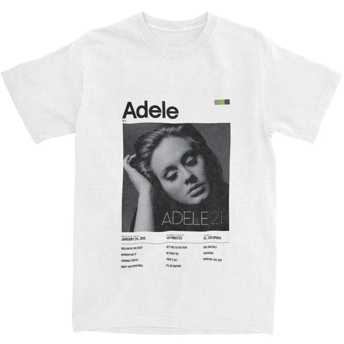 

Adele Album Design T-Shirt Harajuku T-Shirts Short-Sleeve Awesome Tshirt Summer 100 Cotton Comfortable Plus Size Top Tees