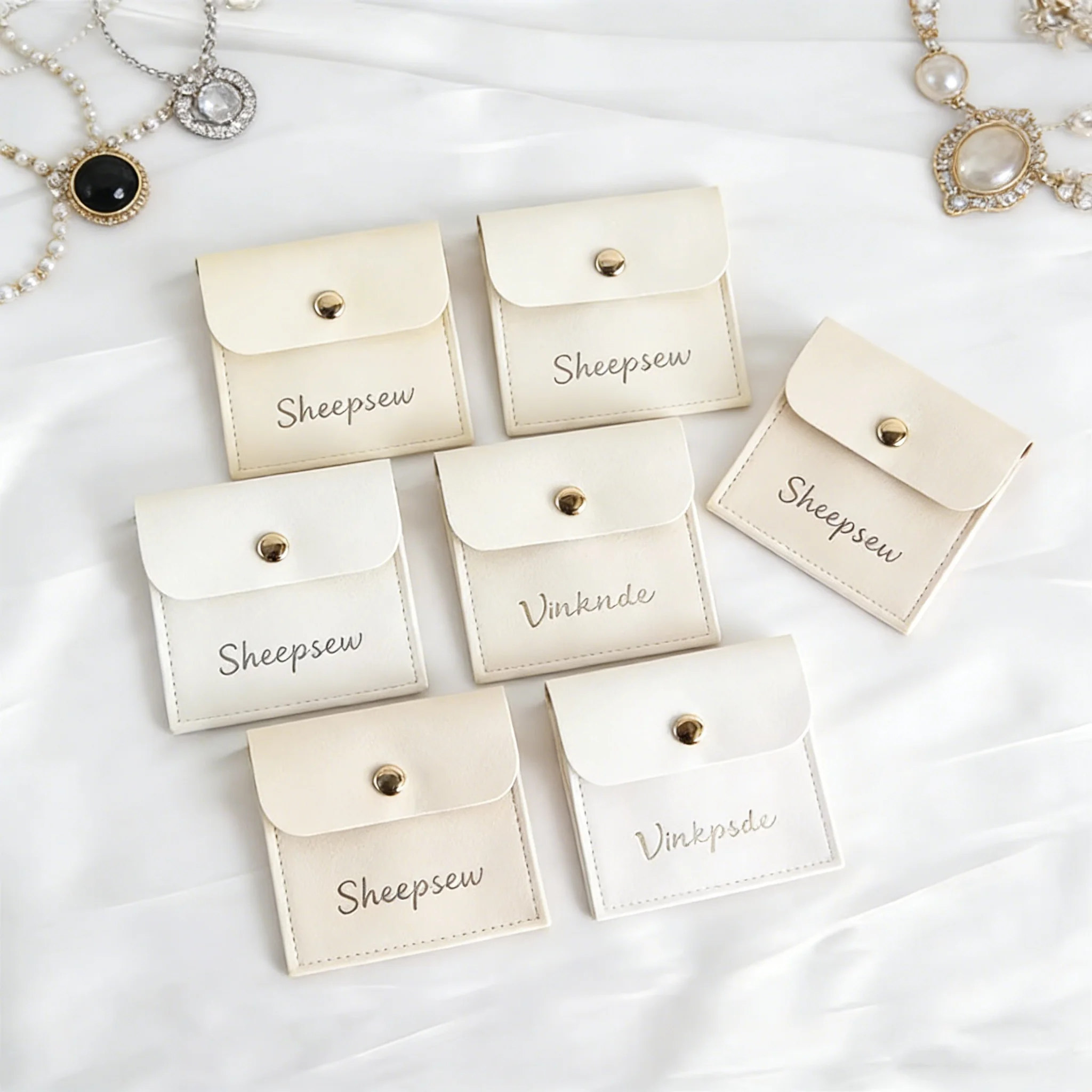 

100 шт. роскошных подарочных пакетов из розового бархата и микрофибры с индивидуальным логотипом, на кнопке, для ювелирных изделий, конфет, серег, USB-накопителей, масел, брелоков