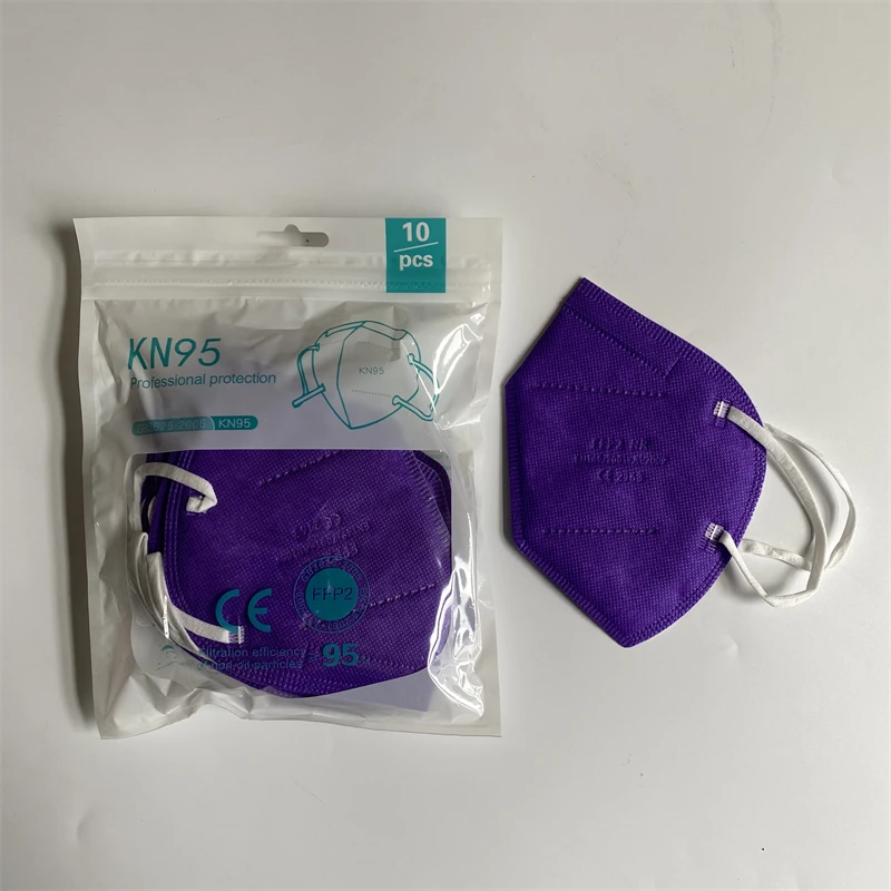 10-200pcs FFP2 Mask Approved CE 5 Layers Face Mask KN95 Filter Respirator Pink Reusable Adults Protective KN95 FFP2 Mascarilla