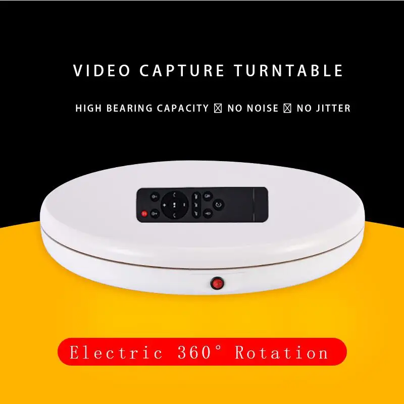 45cm Intelligent Electric Rotating Turntable 100KG Load Remote Control Exhibition Table 360°Mute Photographic Display Stand