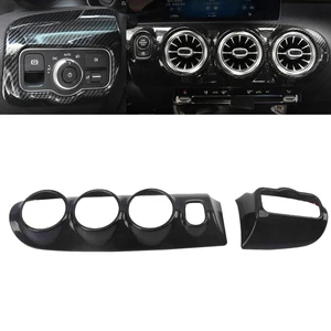 Tampa do painel do painel central do carro, guarnição de saída de ar, Mercedes Benz A Class, W177, V177, A180, A200, A220, A250, AMG, A35, A45, 2019-2021 12 principais vendas painel a45 amg - №8