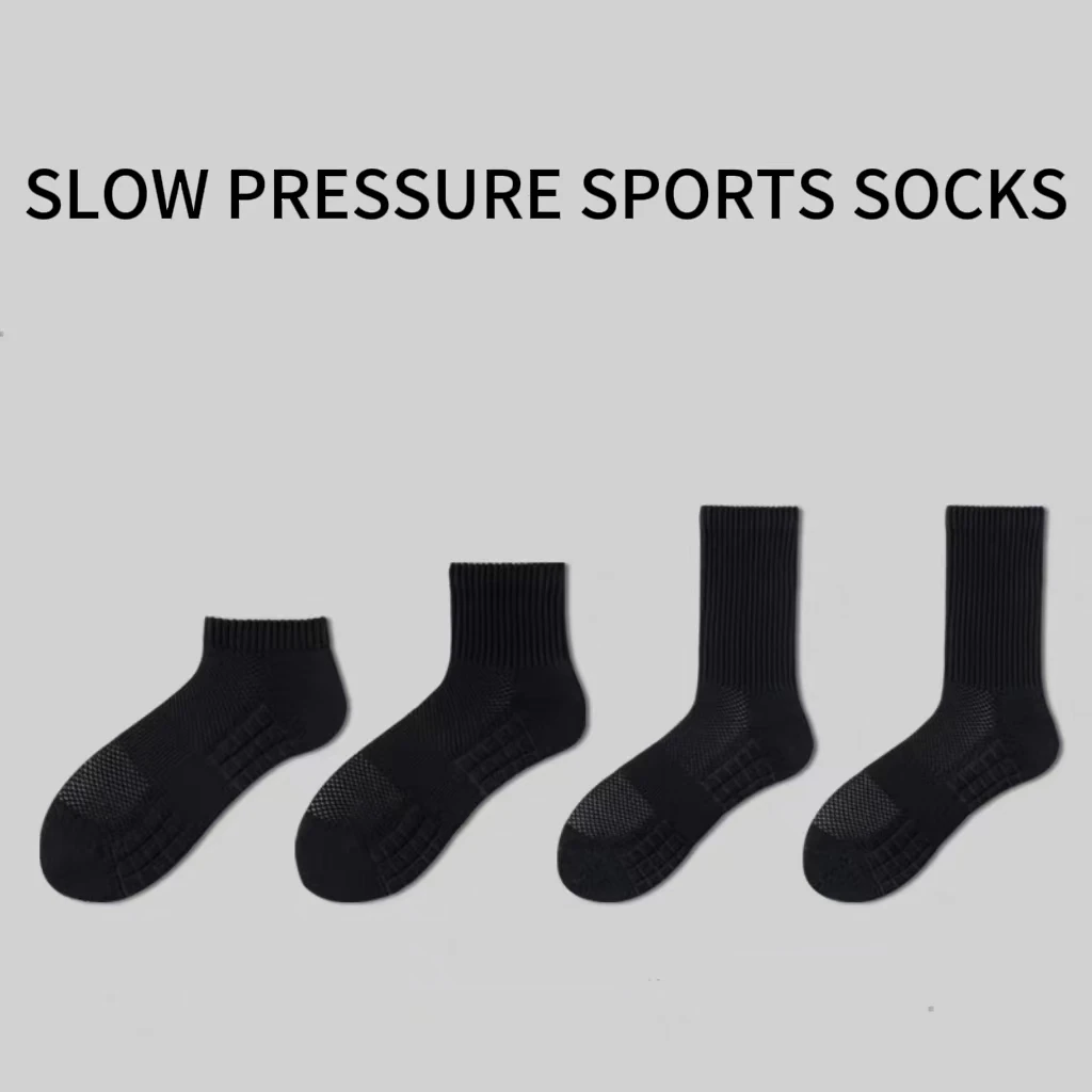 Kaus Kaki Olahraga Pria Kaus Kaki Bersol Tebal Di Atas Betis dan Di Bawah Terry Katun untuk Musim Semi dan Musim Panas