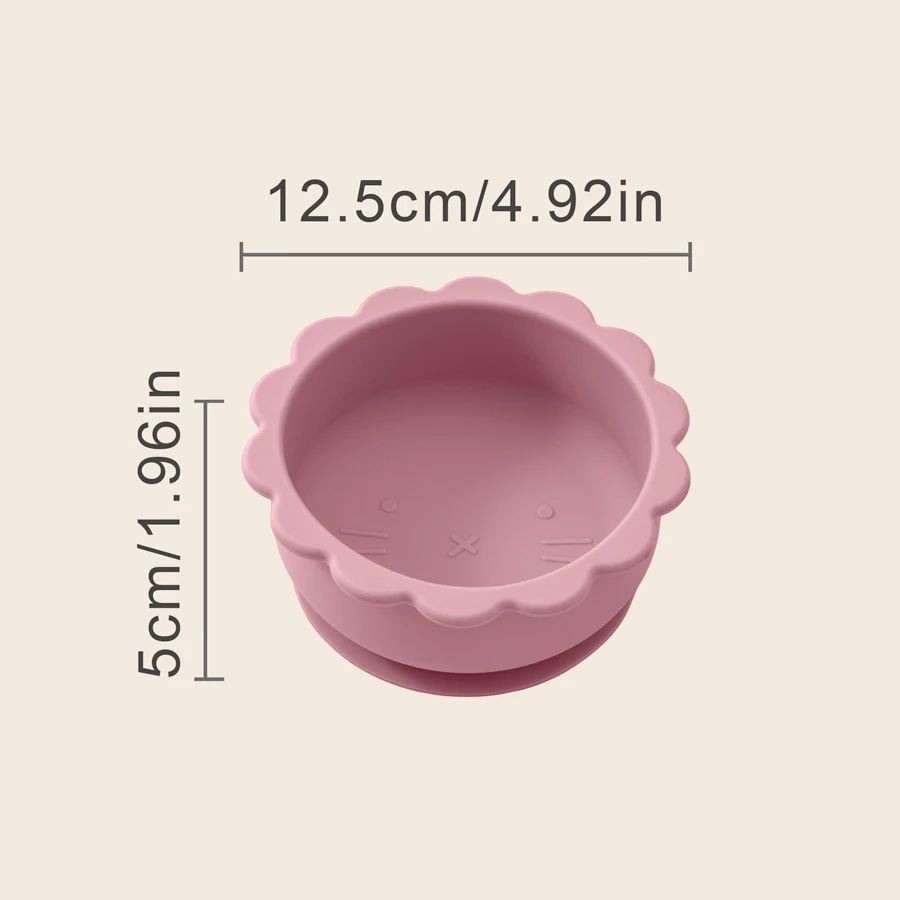 Filles en silicone solide pour bébé, assiette à manger pour bébé, assiette à ventouse pour repas, articles de dessin animé, articles de discussion mignons, document britannique, 1PC