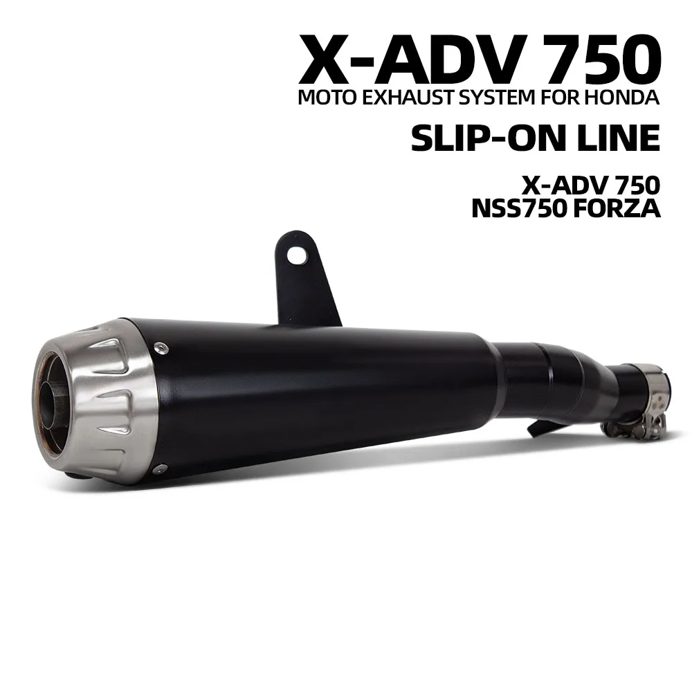 

For Honda ADV750 NSS750 Forza750 2017-2024 Motorcycle Exhaust Slip on Line Muffler Sport Street Bike Escape Kit