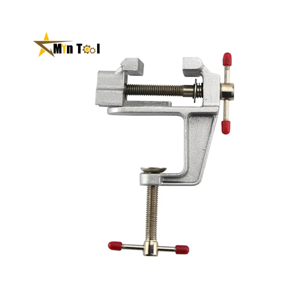 Bench Vise Muliti-Funcational Table Screw Vise Aluminium Alloy 30mm Table Bench Clamp Vise for DIY Craft Mold Fixed Repair Tool