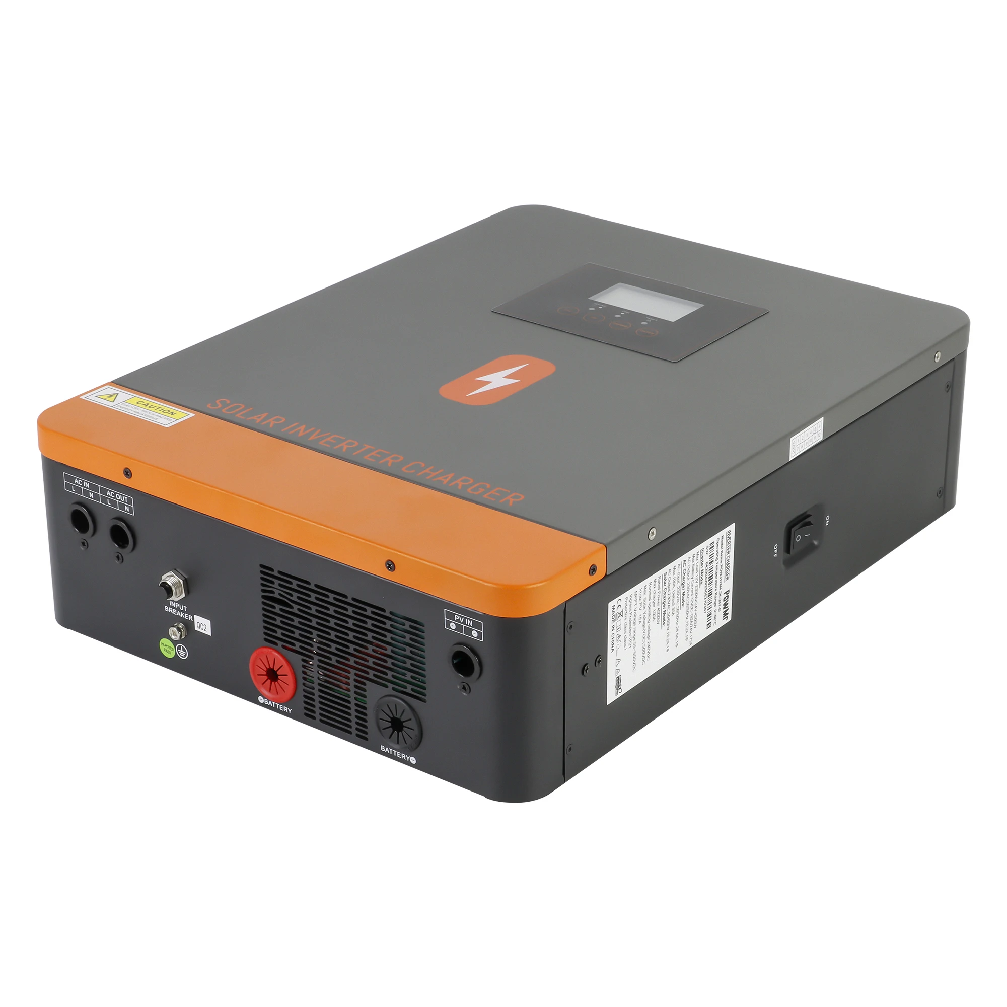 4.2KW デュアル電圧 DC12V/24V から 230VAC オフグリッド ハイブリッド ソーラーインバーター 100A MPPT ソーラーチャージャー 最大PV 500V リチウム電池対応