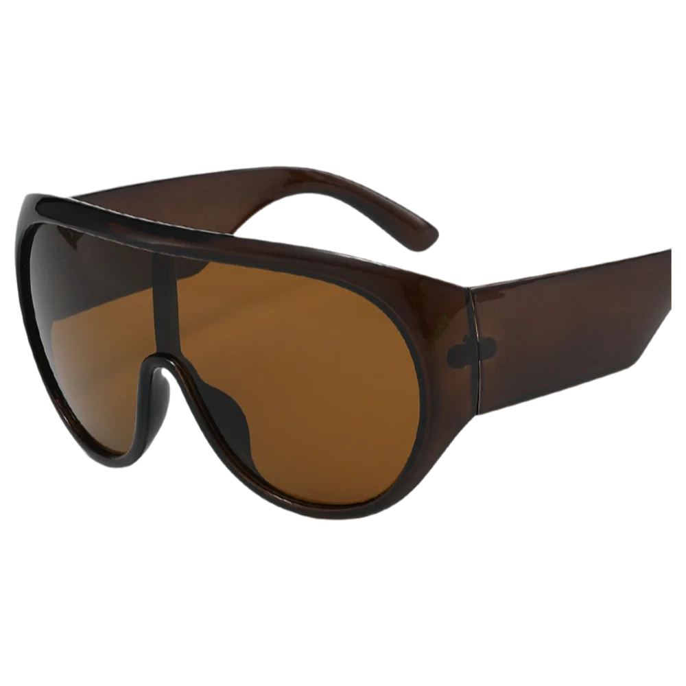 Gradient Lenses Shield Sunglasses Wrap Around Fit Windproof Mask Sunglasses Shield Frame Oversized Sunglasses Cycling Eyewear
