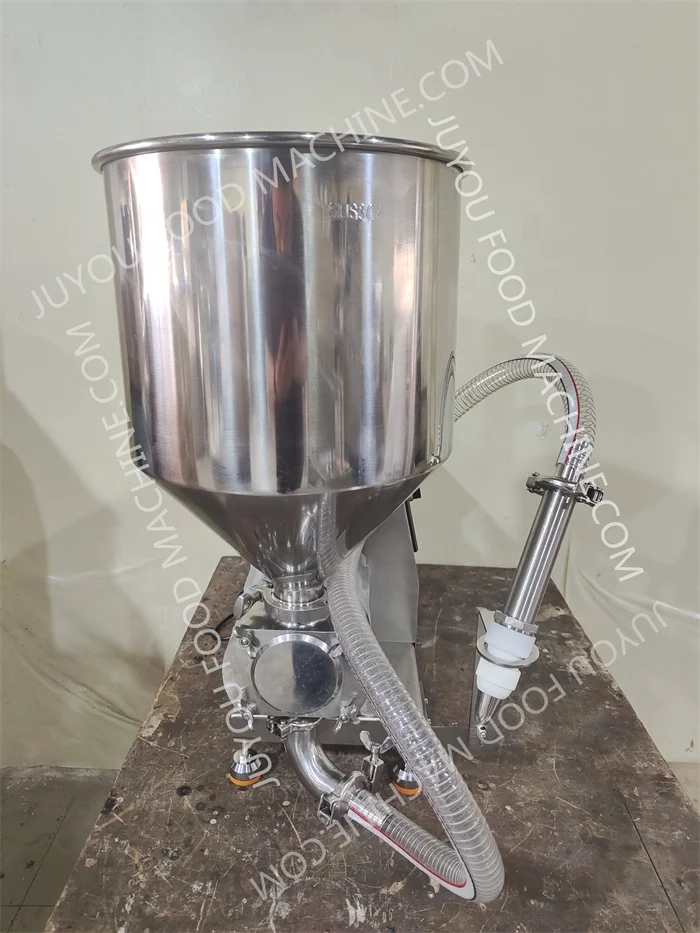 Semi-automatic Cream Filler Filling Machine Puff Core Injection Machine Cup Cakes Depositor Machine