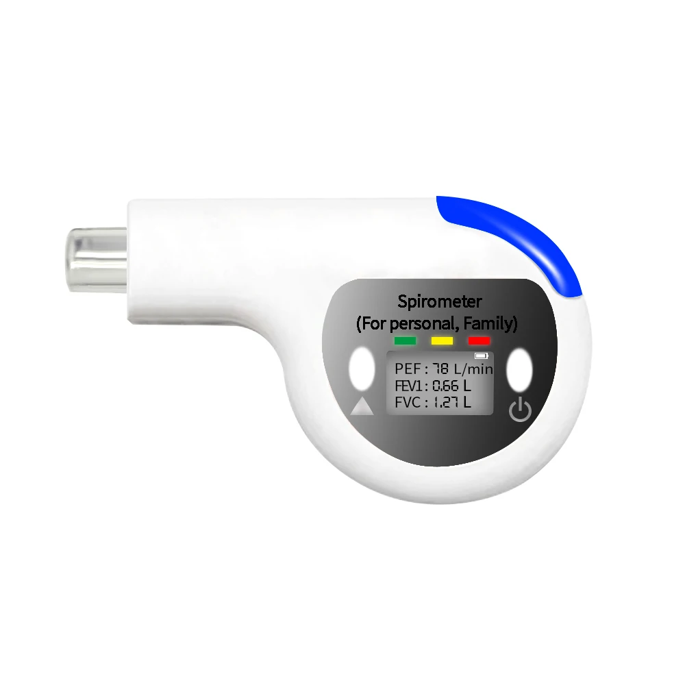 Newest Peak Flow Meter  Portable Breathalyzer Non-contact painless Spirometry instrument analyzer Vital capacity tester JSC-618