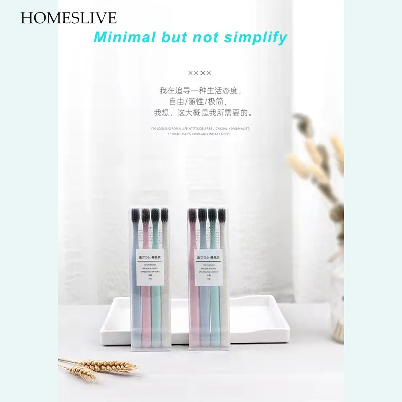 HOMESLIVE 4PCS Toothbrush Dental Beauty Health Accessories For Teeth Whitening Instrument Tongue Scraper Free Shipping Products