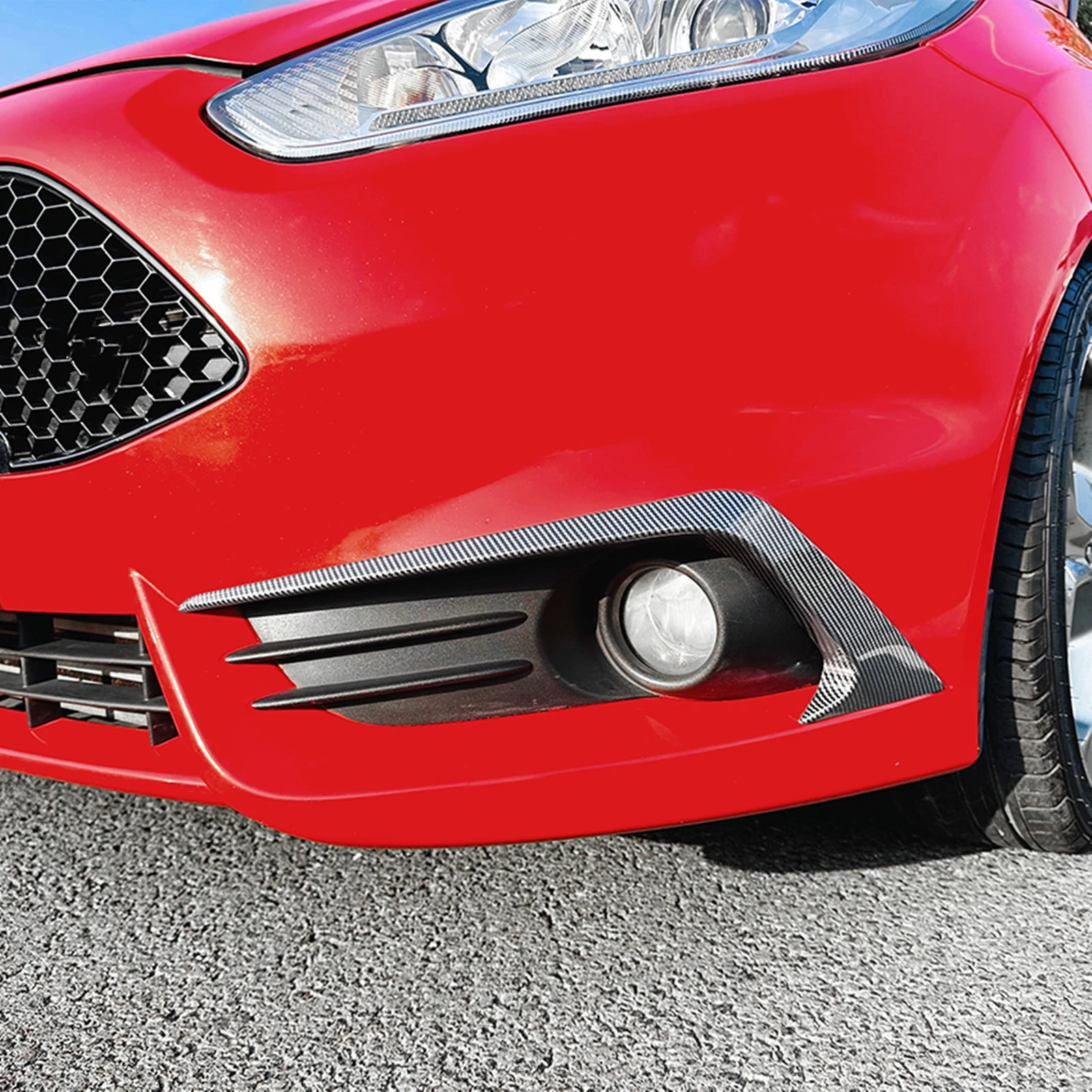 

​Exterior Front Bumper Side Air Vent Trim Cover For Ford Fiesta ST MK6 2012-2017 Side Splitter Canard Spoiler Decoration Trim