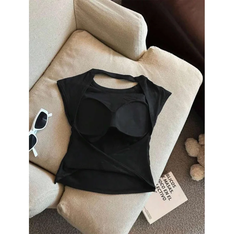 

Women's Solid Color Backless Camisole, Summer