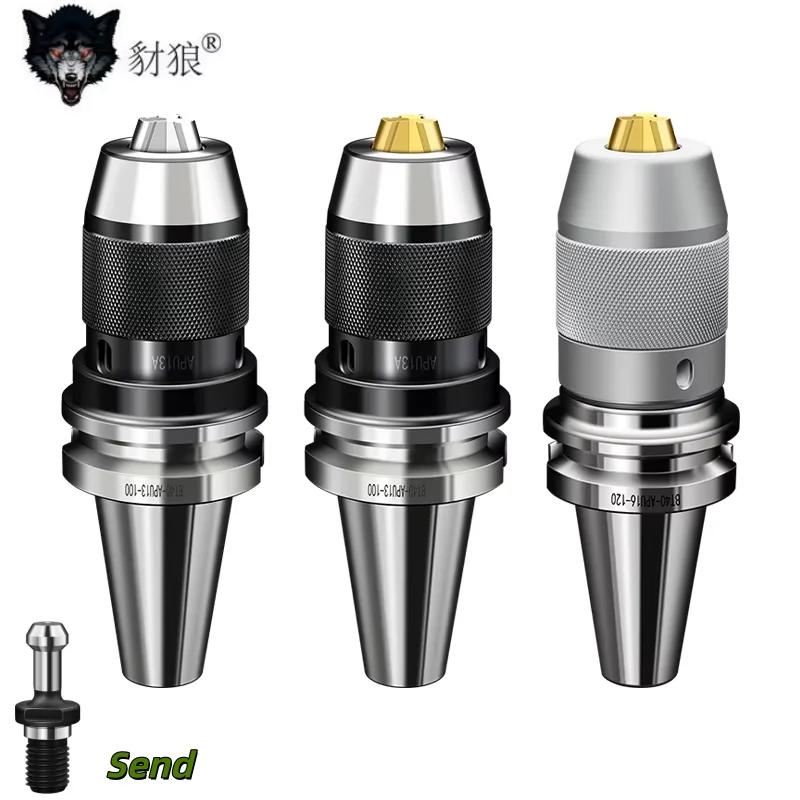 

BT30 BT40 APU08 APU13 APU16 BT Spindle APU tool holder CNC integrated self-tightening lathe tool holder automatic drill chuck