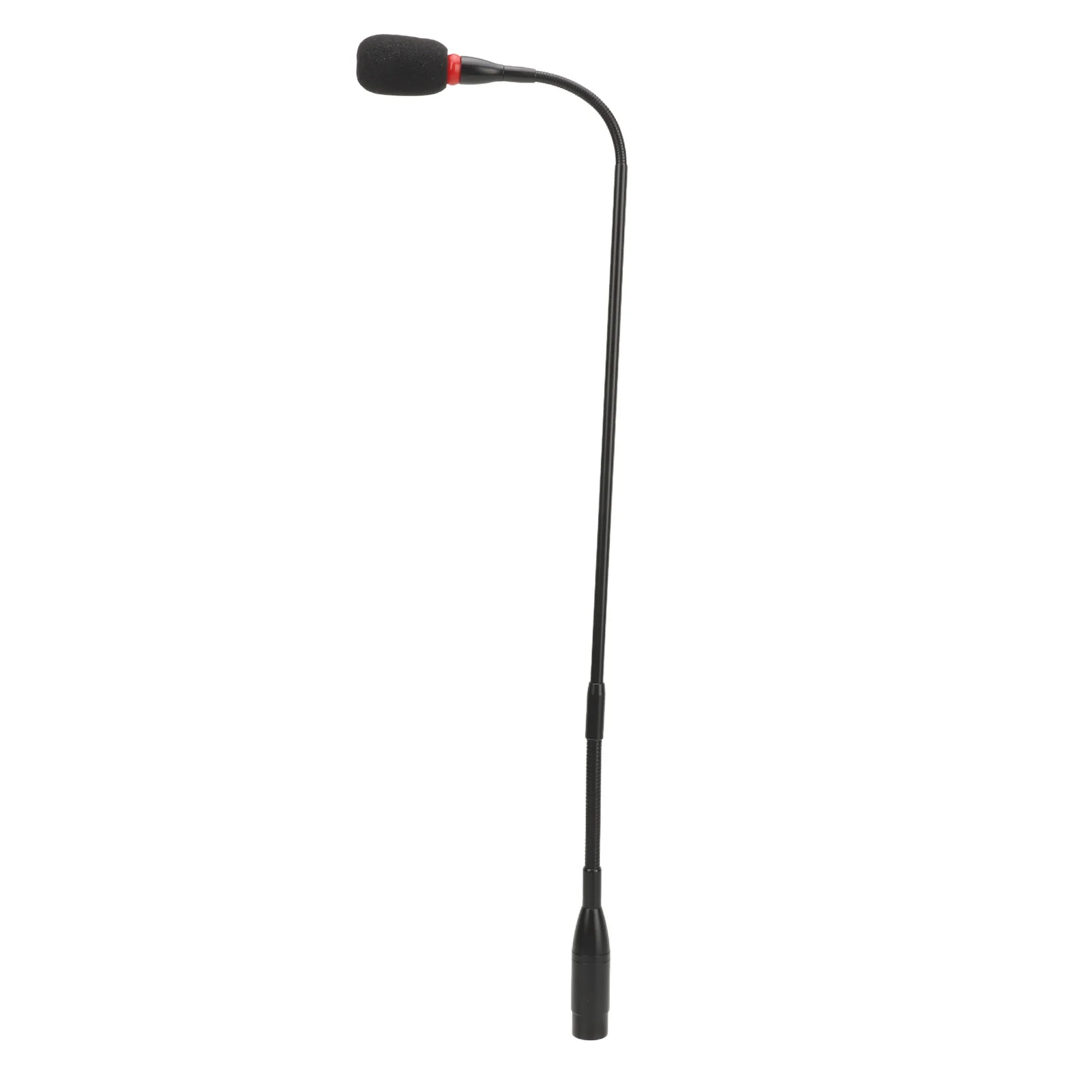 Condenser Gooseneck Microphone Clear Sound Aluminium Alloy 23.2in Gooseneck Microphone 3 Pin Straight Plug  for