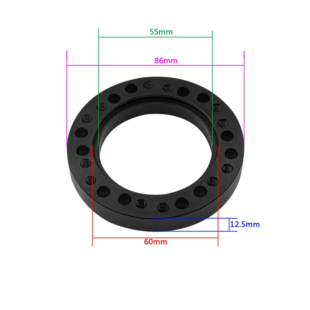 Universal Aluminum Alloy Steering Wheel Hub PCD Adapter Spacer Kit For Momo OMP SPARCO ITALVOLANTI  6 x 70mm PCD Car Accessories