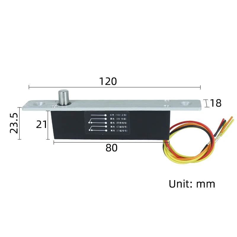 SM120 small electronic latch lockwith door magnetic signal feedbacklock tongue anti prying/anti magnetic disconnection unlocking