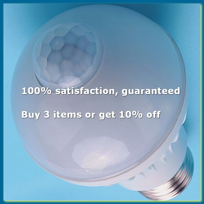 ●E27 Led Bulb Light Motion Sensor Light LED PIR Motion Sensor Lamp Globe Bulb Light Lamp, 5W-A57M