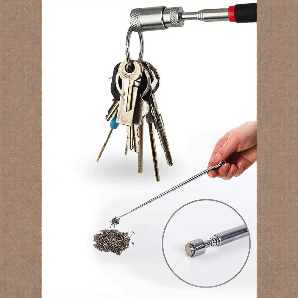 Tight Spaces Magnetic Pickup Tool Magnetic Pickup Tool For Home Repairs Industrial Tweezers Color As Shown Compact Portable