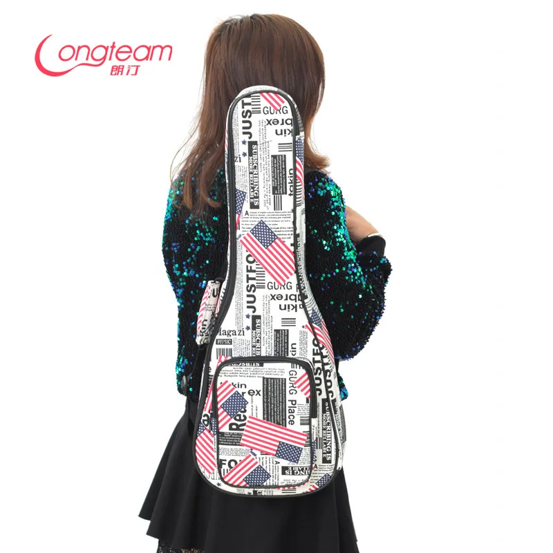 Ukulele Bag Case Waterproof Electric 21 23 24 26 Inch Soprano Concert Tenor Baritone Backpack Carry Gig Portable Colorful