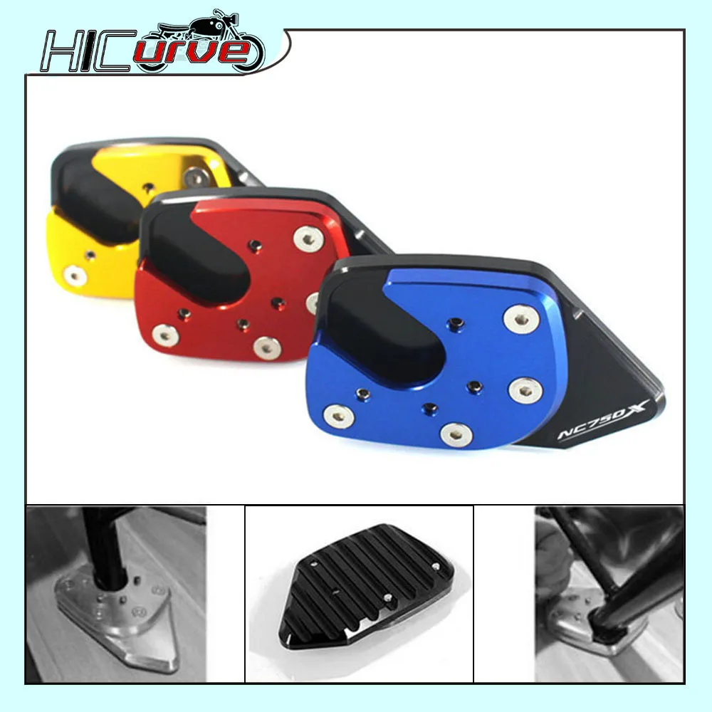 

Motorcycle Kickstand Foot Side Stand Extension Pad Support Plate Extender Accessories For NC750X NC 750X NC750 X 2017-2020