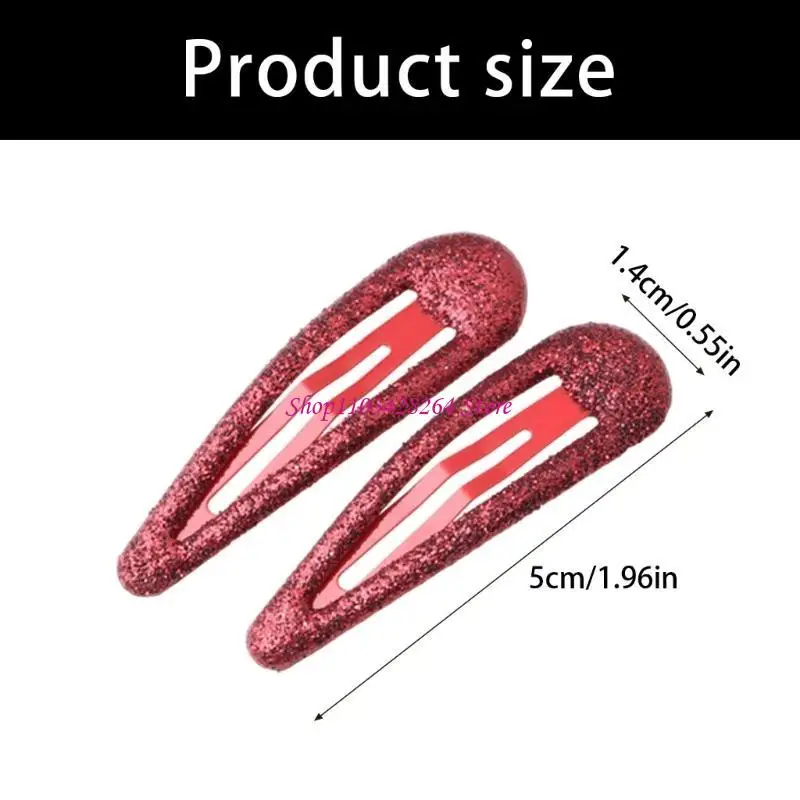 10 peças acessórios para cabelo bebê clipes liga leve brilhantes grampos cabelo seguros