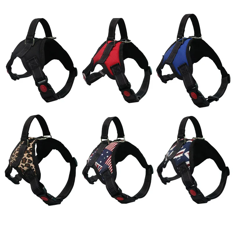 Durable Adjustable Pet Vest Walking Training Saddle Dog Harness For Small Medium Big Husky Golden Retriever Alaskan Doberman