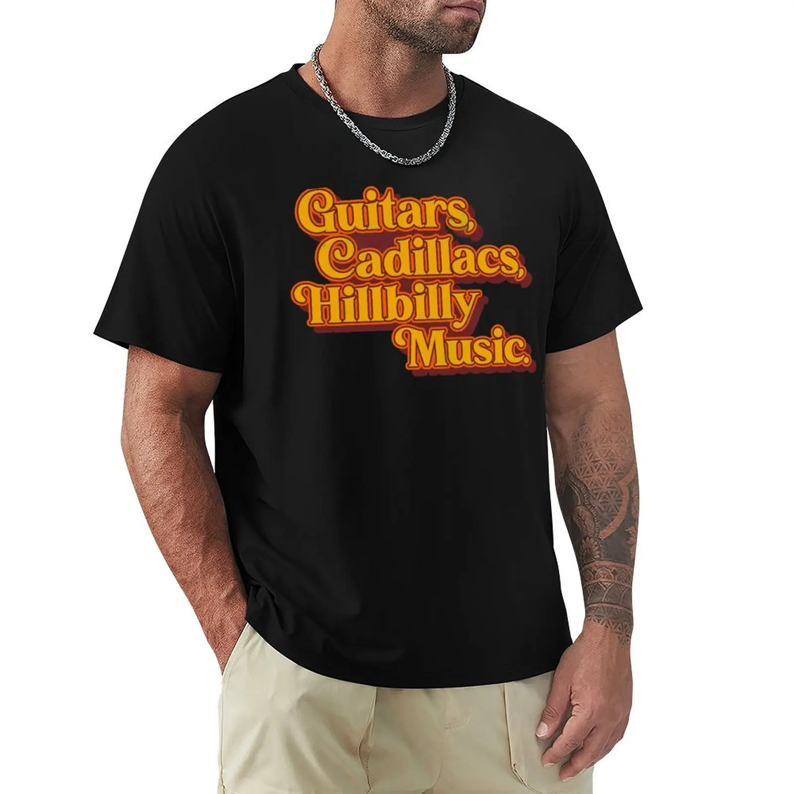 Guitars Lyrics Dwight Yoakam Tribute T-Shirt Standard Fit Solid Tee Shirt