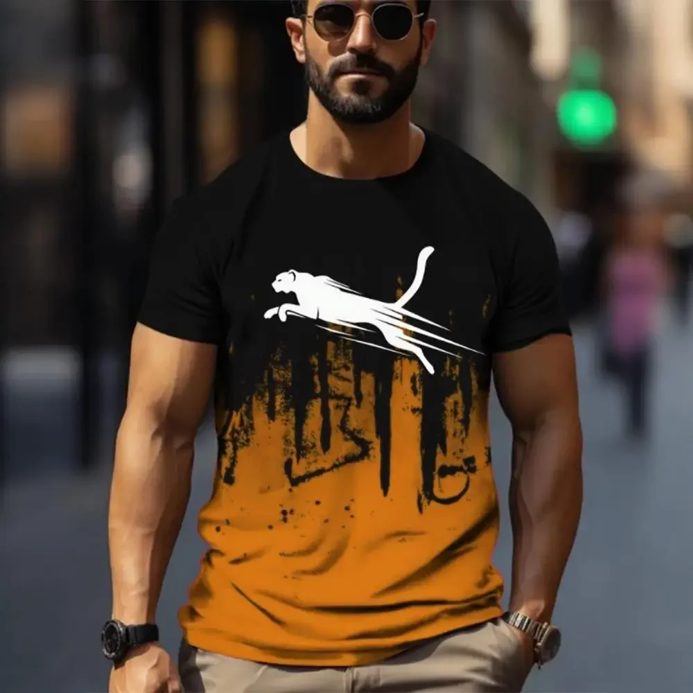 Men's Appearance T-shirt, Street Fashion Trend Style; Summer Lightweight, Breathable, Comfortable Short Sleeved Oversized Top