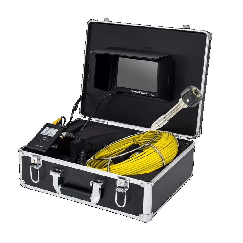 

20M IP68 Waterproof Pipeline Inspection Camera System 7 Inch Monitor 23mm Lens Flexible Industrial Endoscope