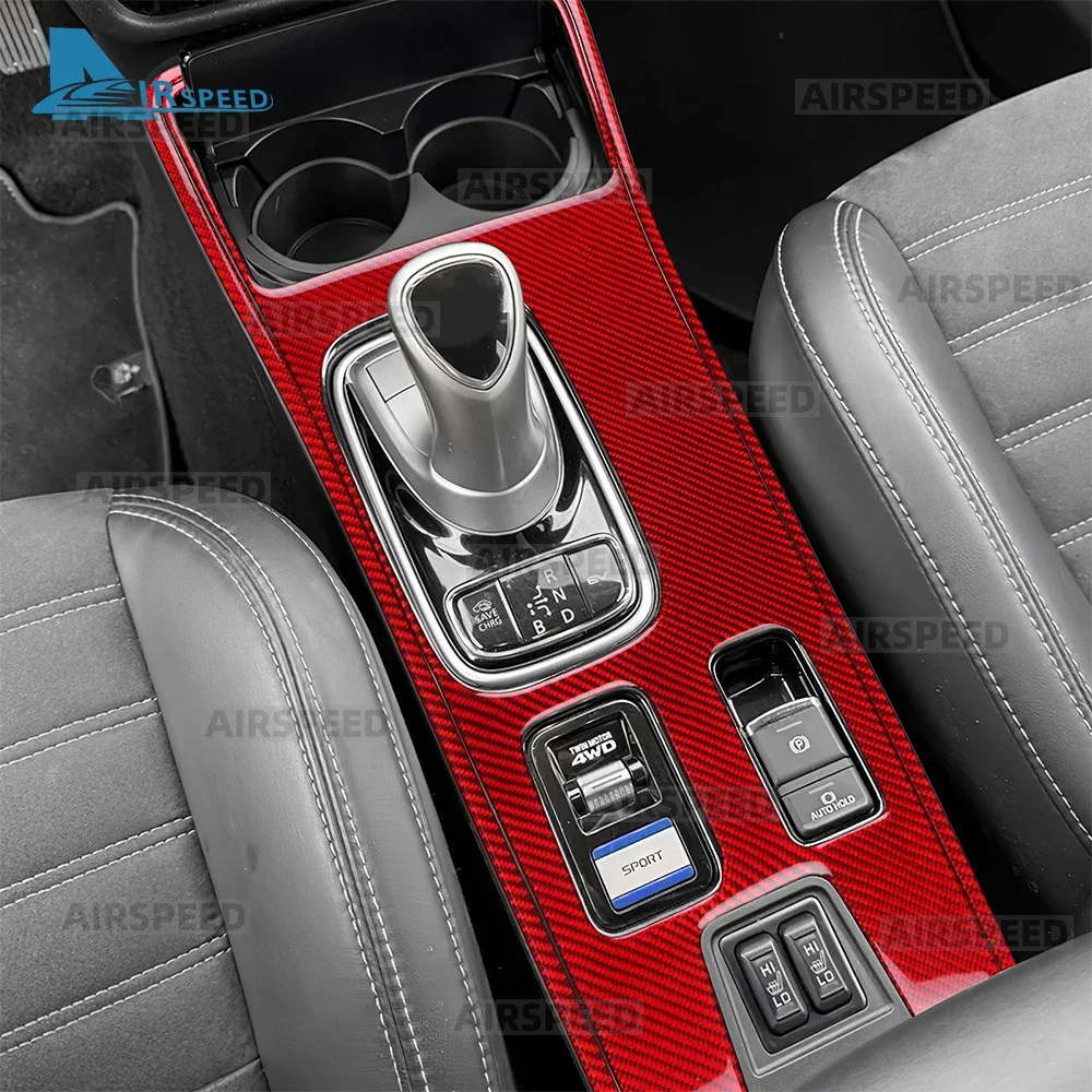 

Настоящая мягкая наклейка из углеродного волокна с левым рулем и правым рулем для Mitsubishi Outlander 2017 2018 2019 2020 2021, внутренняя панель переключения передач автомобиля