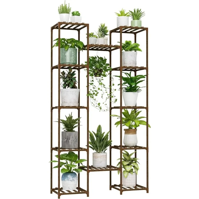 

Bamworld Tall Plant Stand Indoor Large Plant Shelf Outdoor Corner Plant Holder for Multiple Plants