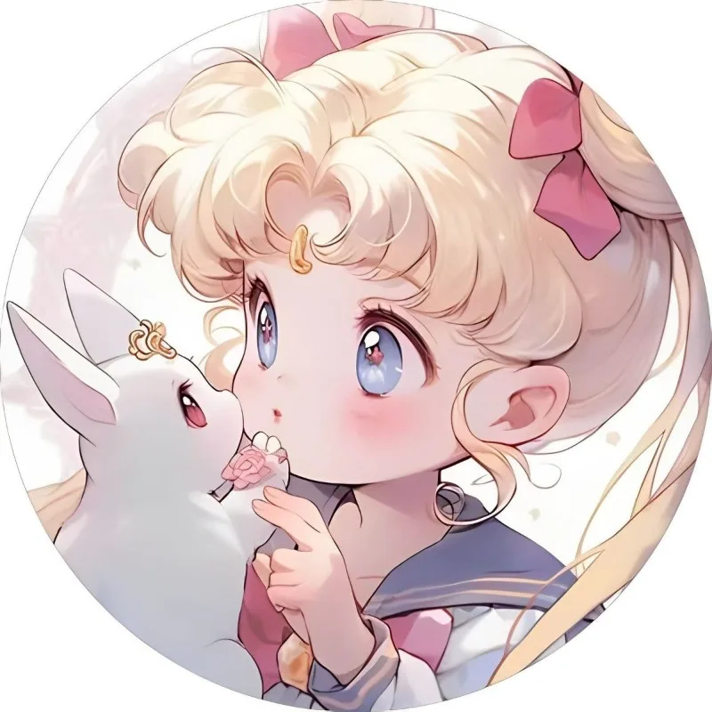 Sailor Moon Tsukino Usagi Badge Cartoon Badge Brooch School Bag Pendant Animation Peripheral Exquisite Badge Accessories Gift