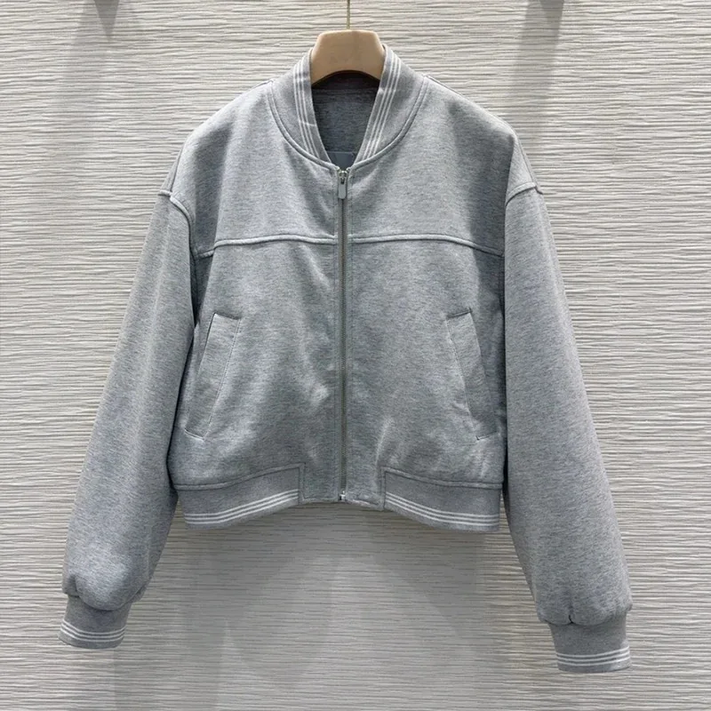 

High quality Jacket for Women Fashion Short Spring Autumn Baseball Aviator Coat Demi-season New in Outerwears 2582110