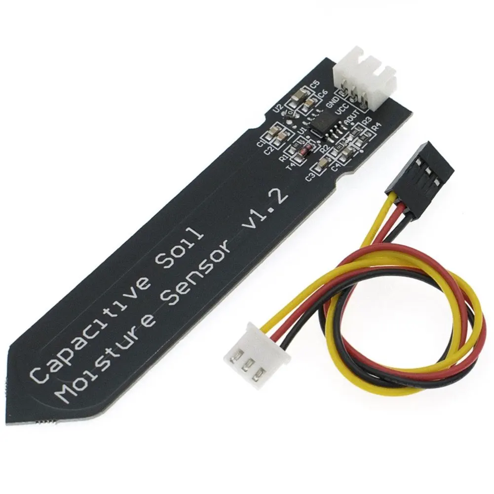 

Capacitive Soil Moisture Sensor Module Wide Voltage 3.3V Soil Humidity Moisture Sensor Module W/ Gravity for Arduino