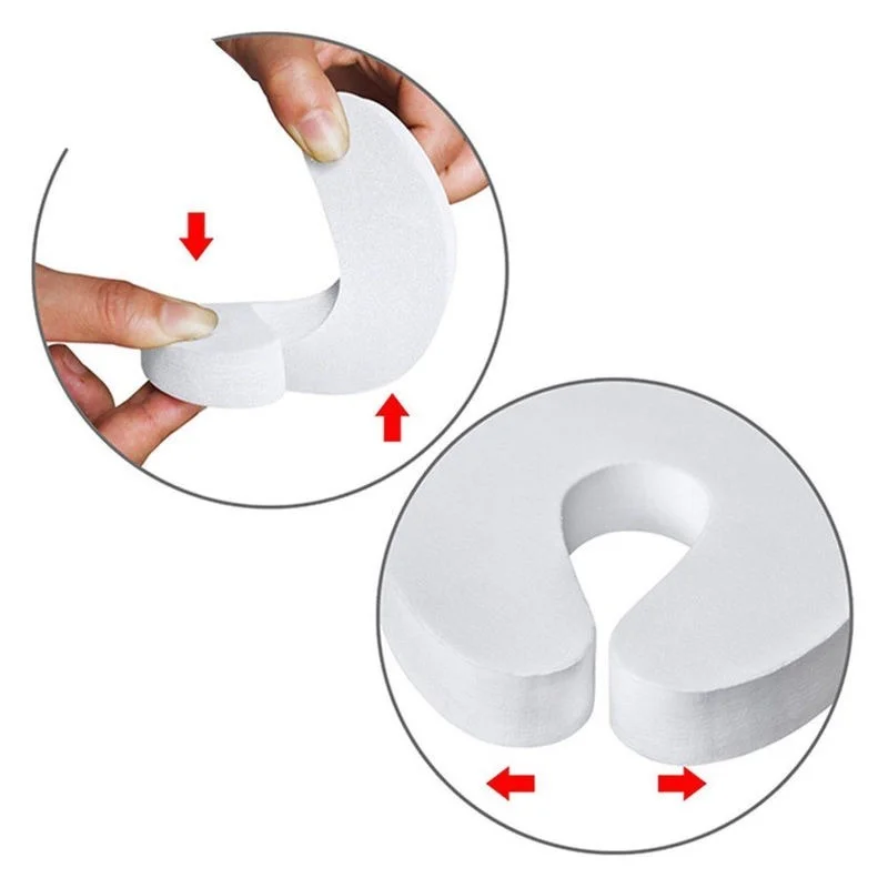 4PCS Kid Finger Protector Door Stopper Jammers Pinch Guard Baby Safety Home Kitchen Bedroom Security Door Clip Door Stopper A+