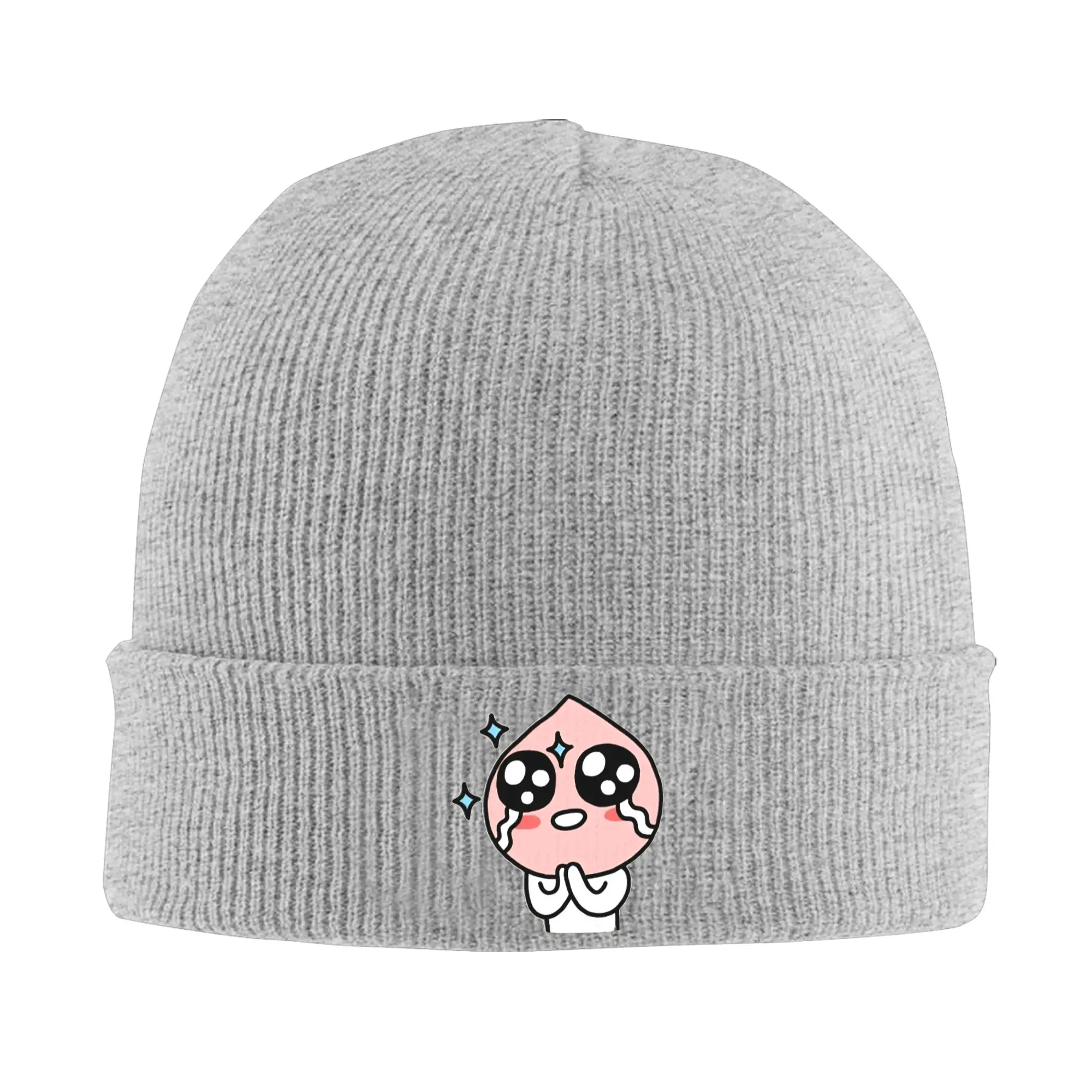 KakaoTalk Friends Apeach Knit Hat  Funny Caps Men Women Unisex Kpop Beanie Hats Autumn Winter Custom Elastic Bonnet Hats