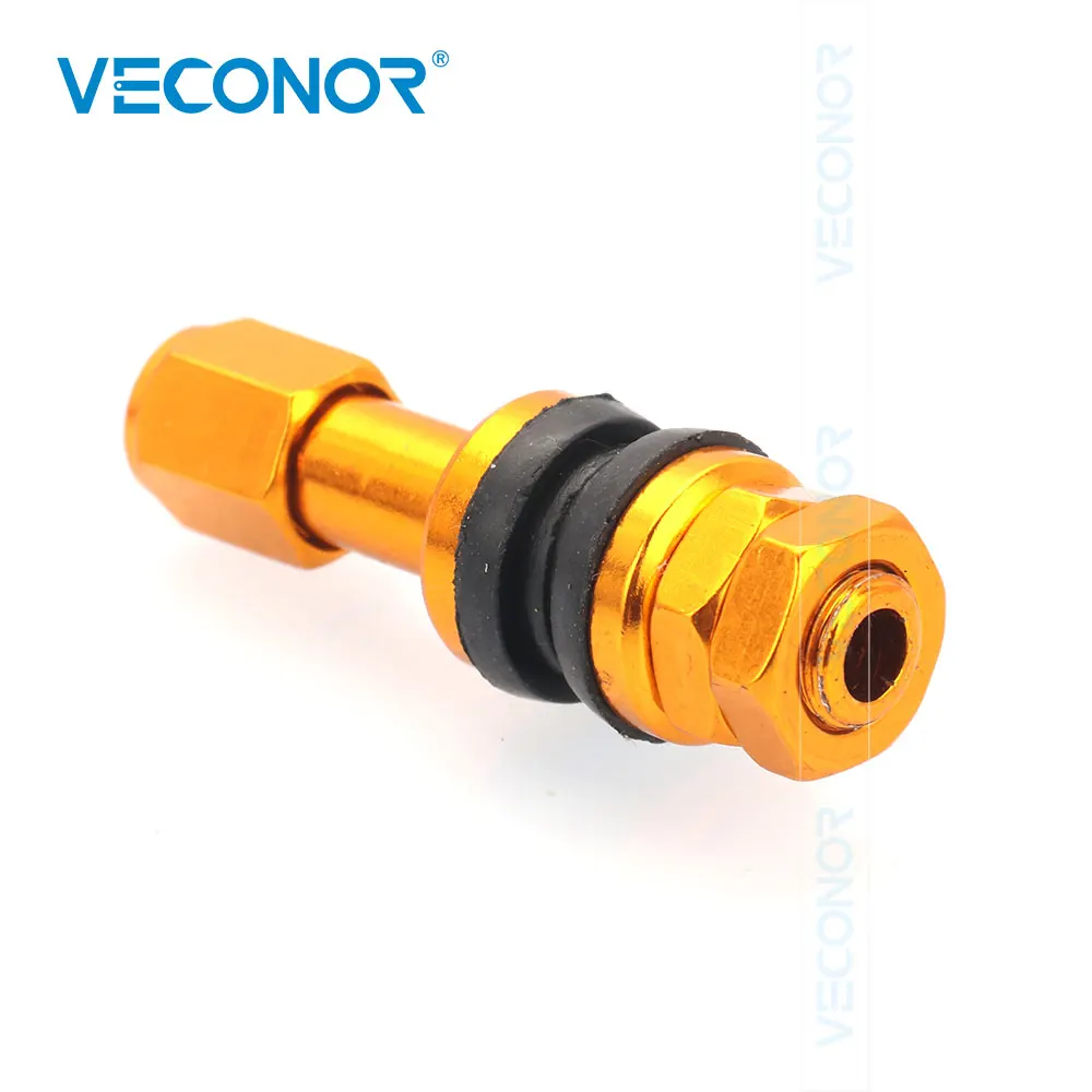 VECONOR 4PCS TR43E Red Aluminum Alloy Tire Valve Stems Cap Set Tyre Wheel Valves Kit High Pressure Car Accessories