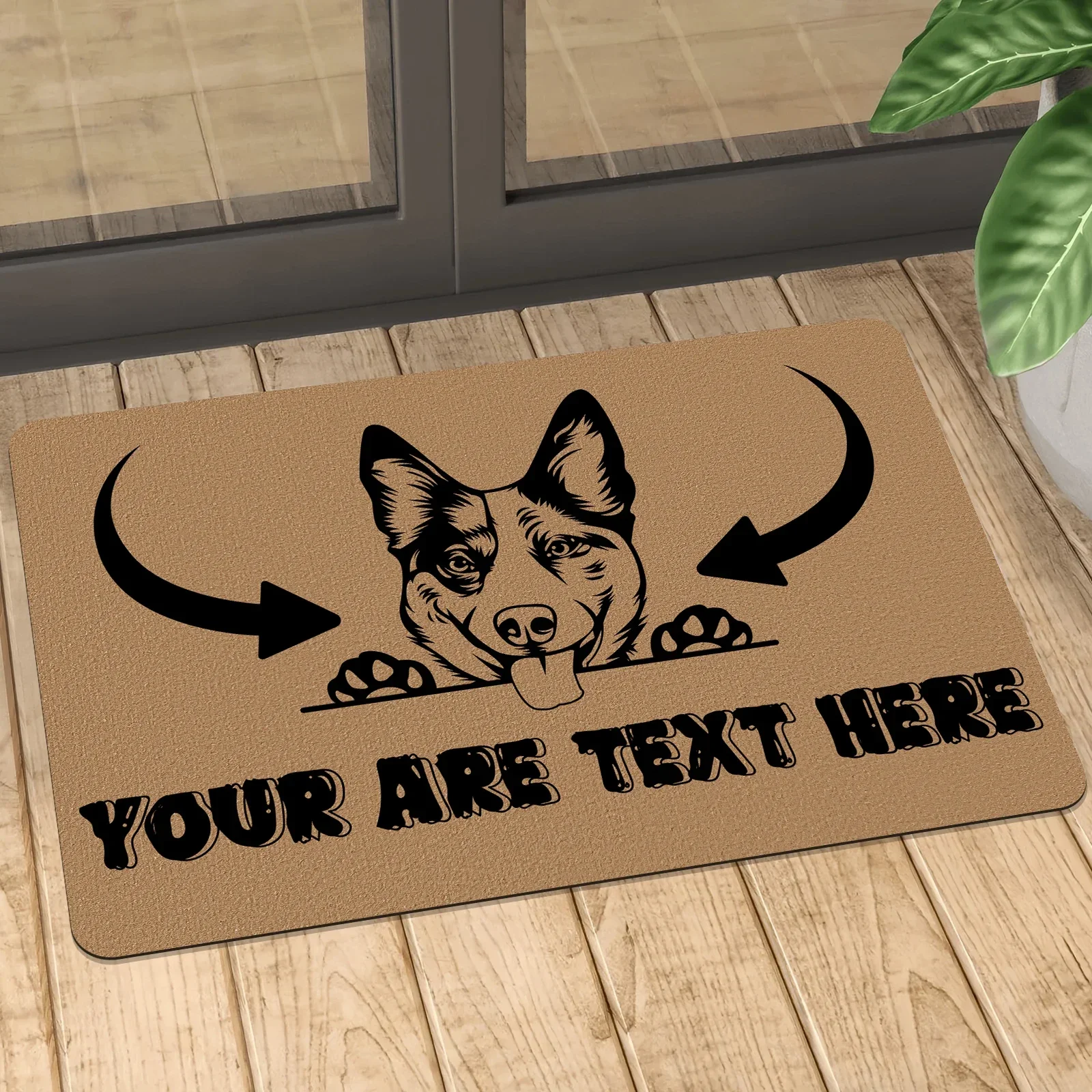 

Custom Dog Name Doormat Rug Personalized Floor Mats Welcome Carpet Home Decor Any Logo Accessory Personalization Design Carpets