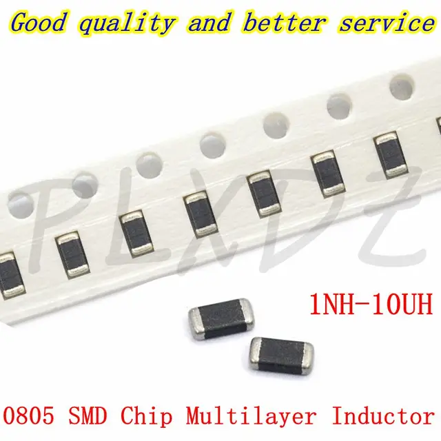 50 SZTUK 0805 (2012) SMD Chip Wielowarstwowa cewka 1 1.2 1.5 1.8 2.2 2.7 3.3 3.9 4.3 4.7 5.6 6.8 8.2 10 68 NH UH 1nh 47nh 100nh 10uh