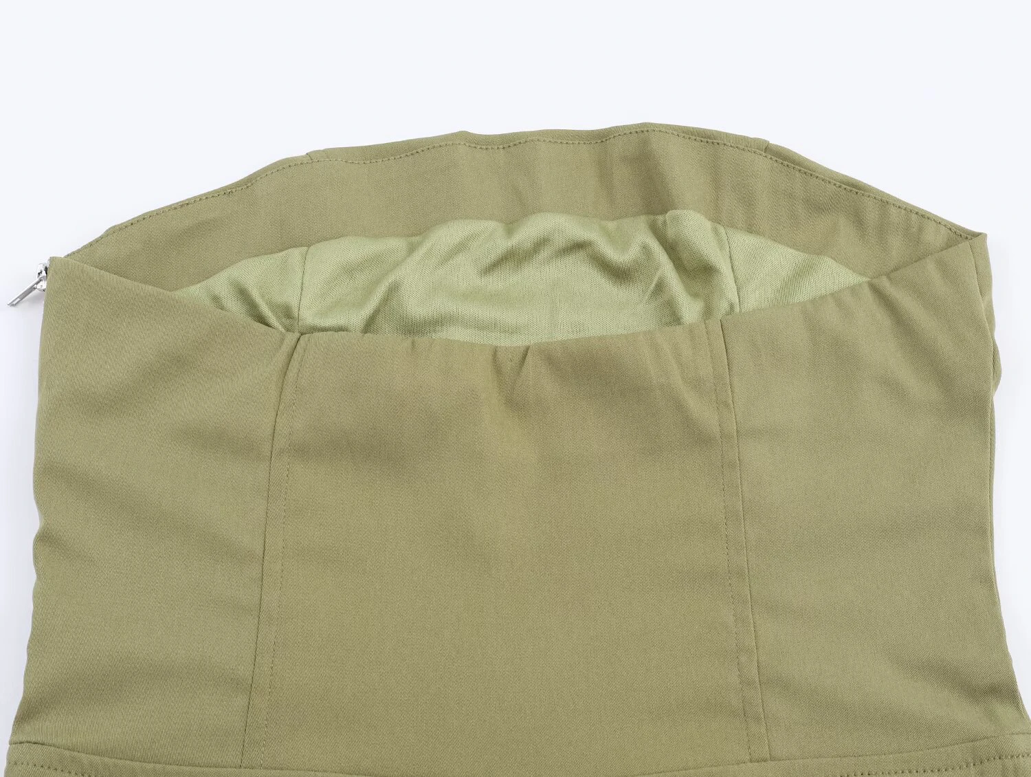 ZERAINS 2025 جينز نسائي جديد فضفاض وتنحيف قطعة واحدة بدون حمالات مع بنطال طويل أنيق وواسع الساق