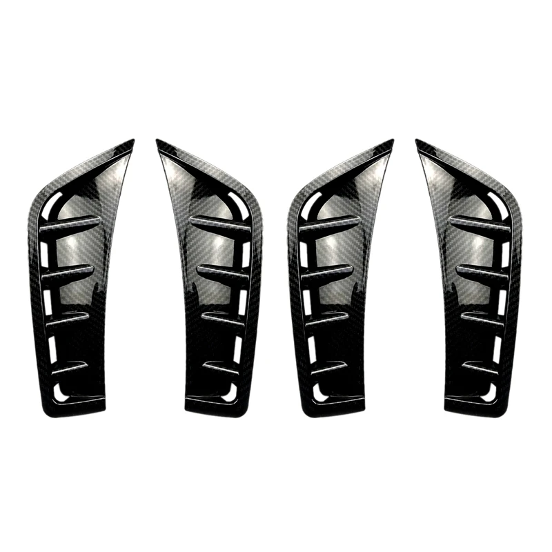 2X Car Carbon Fiber ABS Front Bumper Spoiler Side Wing Decorative Cover For Mercedes Benz GLC Class GLC260 GLC300 2020