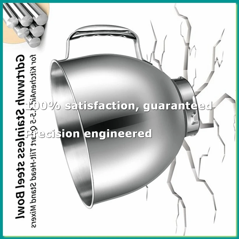 

Stainless Steel Bowl Eggbeater for 4.5-5Quart Tilt Head Stand Mixer for Mixer Bowl Dishwasher Safe-A07G